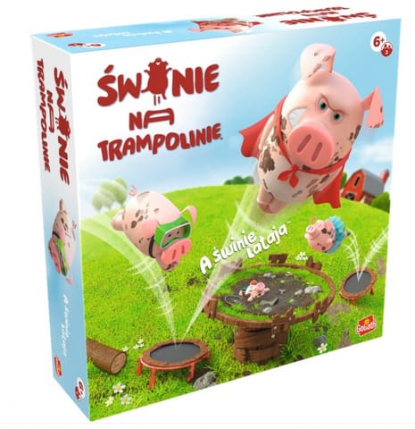 ⁨GRA ŚWINIE NA TRAMPOLINIE (PL) - podstawa - LUCKY DUCK GAMES⁩ w sklepie Wasserman.eu