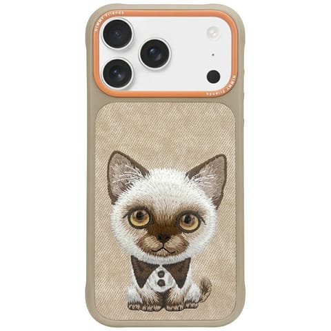 ⁨Etui Nimmy Big Eyed Pet 2.0 Cat do       iPhone 17 Pro Max beżowy⁩ w sklepie Wasserman.eu