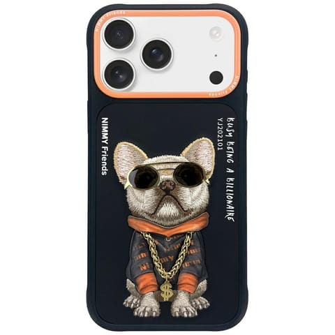 ⁨Etui Nimmy Glasses Cool Dog do iPhone 17 czarny⁩ w sklepie Wasserman.eu