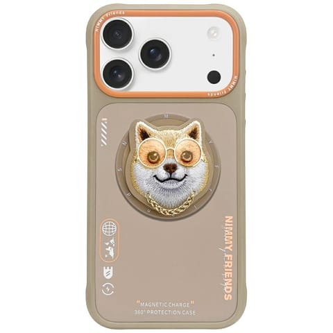 ⁨Etui Nimmy Glasses Cool Dog MagSafe do   iPhone 17 Pro Max beżowy⁩ w sklepie Wasserman.eu
