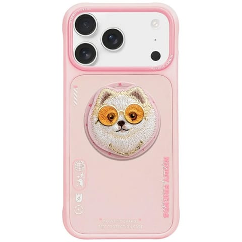 ⁨Etui Nimmy Glasses Cool Dog MagSafe do   iPhone 17 Pro Max różowy⁩ w sklepie Wasserman.eu