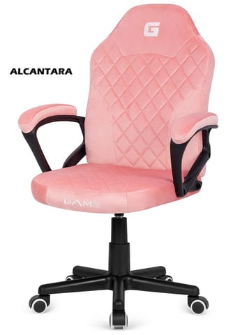 ⁨Fotel obrotowy do biurka MARIO ALCANTARA CARO PINK⁩ w sklepie Wasserman.eu