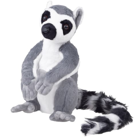 ⁨Maskotka duży pluszowy Lemur z Madagaskaru siedzący 27cm 14159⁩ w sklepie Wasserman.eu