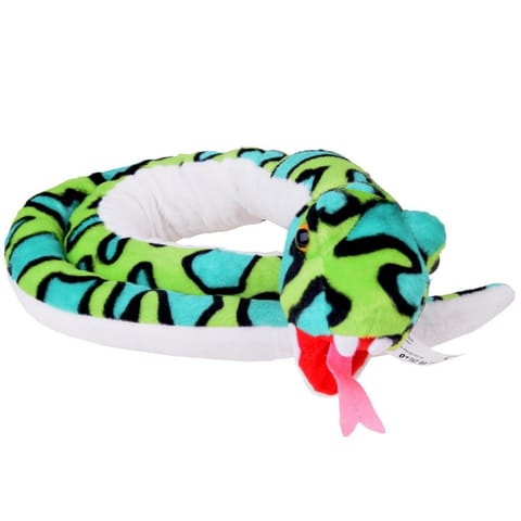 ⁨Maskotka duży pluszowy Wąż zielony boa 142cm 13379⁩ w sklepie Wasserman.eu