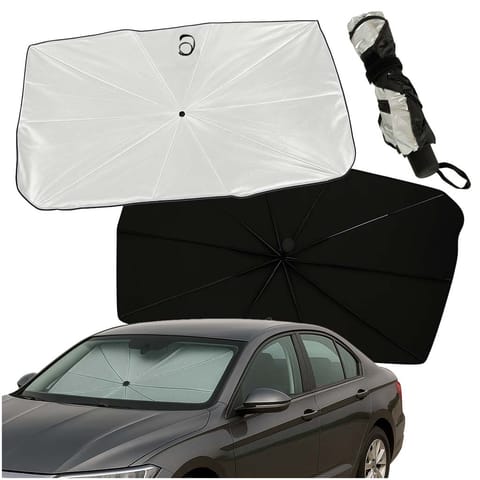 ⁨Parasol osłona przeciwsłoneczna na przednią szybę do samochodu auta mata składana UV 65x110cm⁩ w sklepie Wasserman.eu