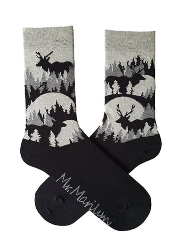 ⁨SKARPETY MARILYN MEN DEERS (kolor black-grey, rozmiar 41-45)⁩ w sklepie Wasserman.eu