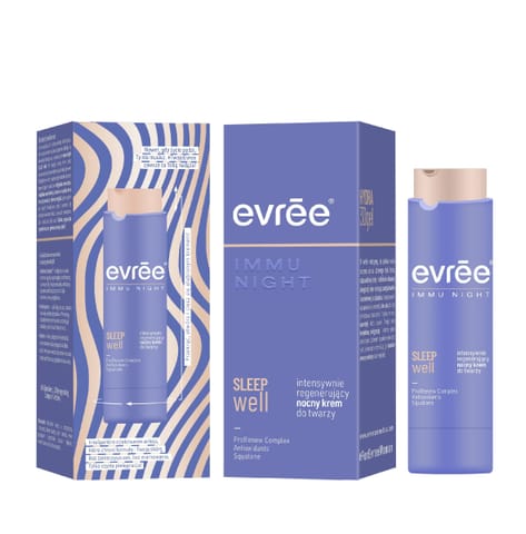⁨EVREE Immu Night Intensywnie regenerujący krem do twarzy na noc SLEEPwell 45 ml⁩ w sklepie Wasserman.eu