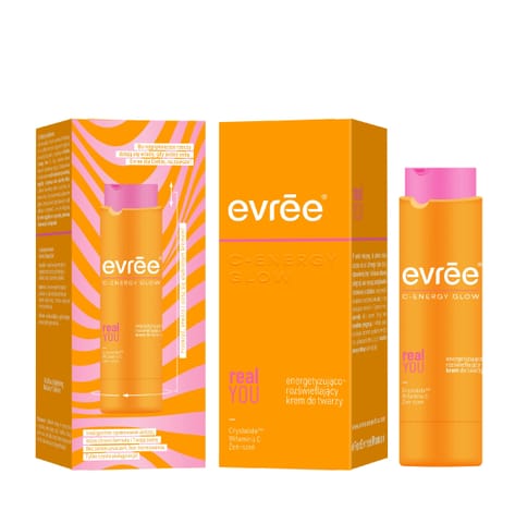 ⁨EVREE C-Energy Glow Energetyzująco-rozświetlający krem do twarzy Real You 45 ml⁩ w sklepie Wasserman.eu