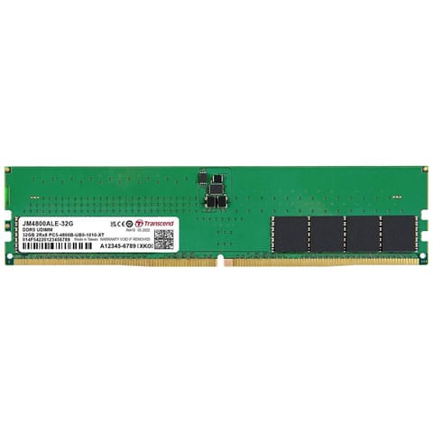 ⁨Pamięć TRANSCEND (DIMM/DDR5/32 GB/4800MHz/1.1V/40 CLCL/SINGLE)⁩ w sklepie Wasserman.eu