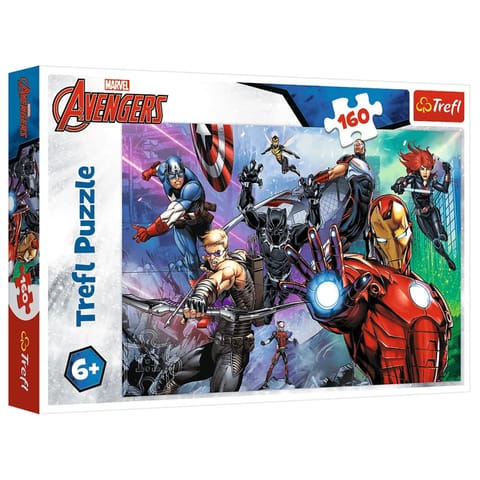 Puzzle - 160 - Marvel Avengers - Zawsze Gotowi Bohaterowie - Trefl 15424 w sklepie Wasserman.eu