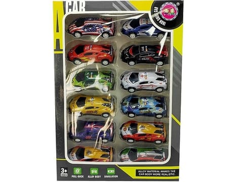 ⁨Auta metalowe 12szt⁩ w sklepie Wasserman.eu