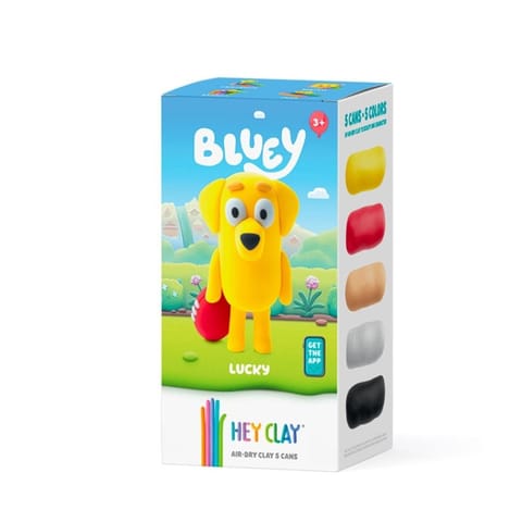 ⁨Hey Clay - Figurka Bluey Lucky + akcesoriami 5pak⁩ w sklepie Wasserman.eu