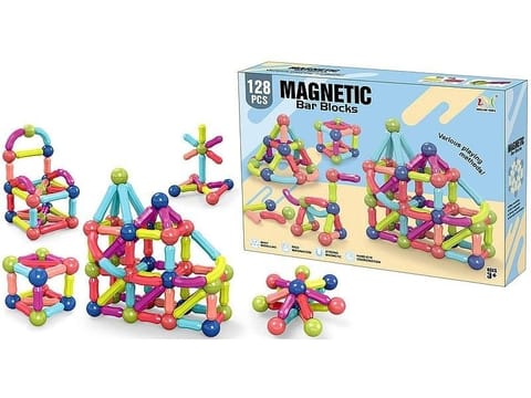 ⁨Klocki magnetyczne 3D 128el⁩ w sklepie Wasserman.eu