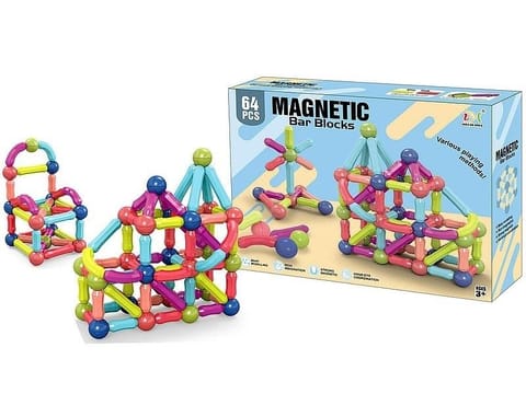 ⁨Klocki magnetyczne 3D 64el⁩ w sklepie Wasserman.eu