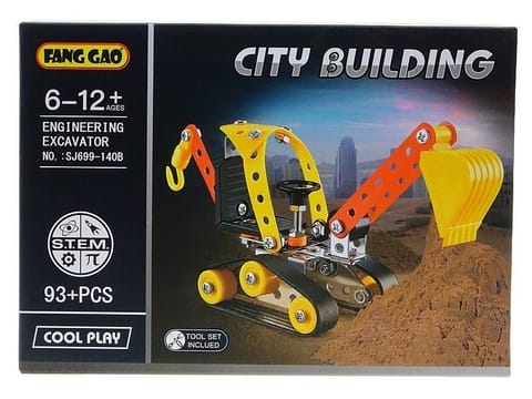 ⁨Klocki metalowe do skręcania 93el 23x16x5cm⁩ w sklepie Wasserman.eu