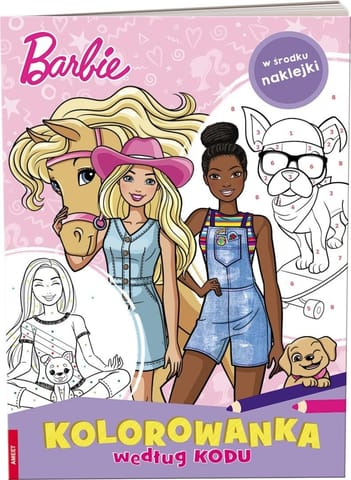 ⁨Kolorowanka według kodu. Barbie⁩ w sklepie Wasserman.eu