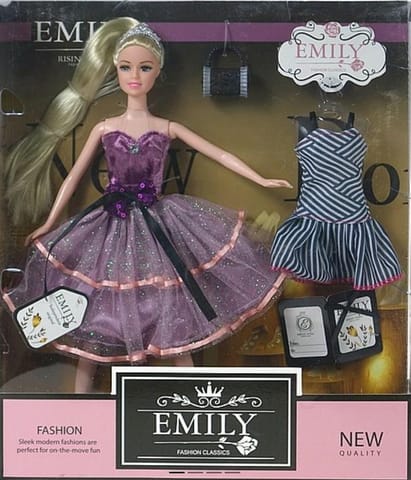 ⁨Lalka 29cm w sukni z sukienką i torebką⁩ w sklepie Wasserman.eu