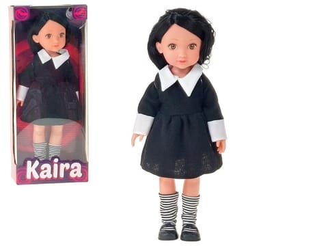 Lalka 33cm w czarnej sukience w sklepie Wasserman.eu
