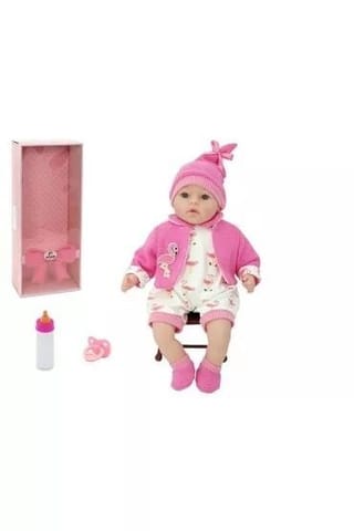 Lalka bobas smoczek + butelka mówi po polsku 45cm w sklepie Wasserman.eu