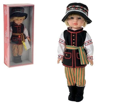 ⁨Lalka chłopiec w stroju ludowym 38cm polski dźwięk⁩ w sklepie Wasserman.eu