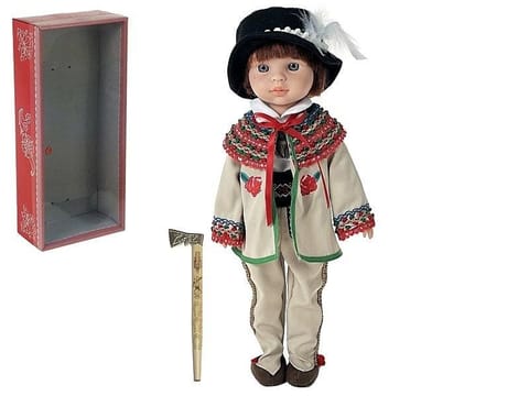 ⁨Lalka chłopiec w stroju góralskim ludowym 38cm⁩ w sklepie Wasserman.eu