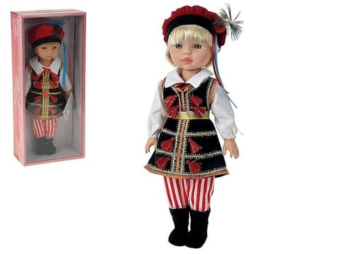 ⁨Lalka chłopiec w stroju ludowym 38cm polski dźwięk⁩ w sklepie Wasserman.eu