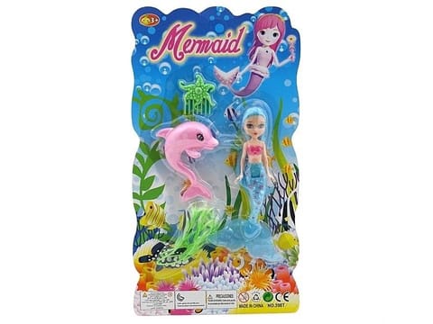 ⁨Lalka syrenka z akcesoriami mini 7cm⁩ w sklepie Wasserman.eu