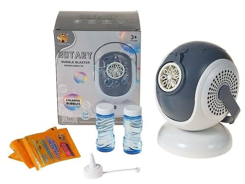 ⁨Maszyna do baniek na baterie + płyn 2x50ml⁩ w sklepie Wasserman.eu