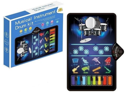 ⁨Mata muzyczna różne instrumenty 80x50cm⁩ w sklepie Wasserman.eu