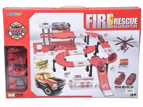 Parking straży pożarnej z pojazdami w sklepie Wasserman.eu
