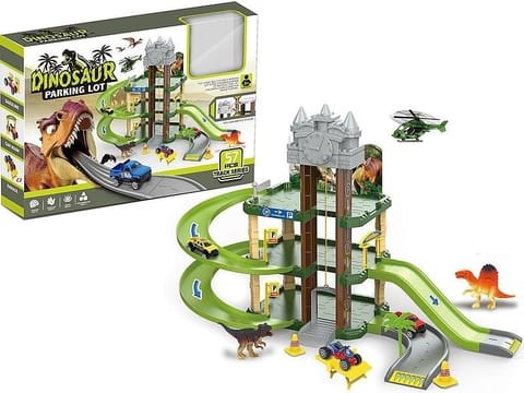 Parking wielopoziomowy z dinozaurami 57el w sklepie Wasserman.eu