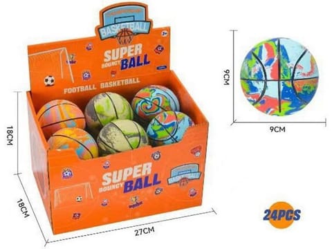 ⁨Piłeczka basketball 9cm mix⁩ w sklepie Wasserman.eu