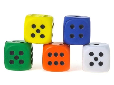 ⁨Piłeczka-kostka piankowa 6cm (12szt)⁩ w sklepie Wasserman.eu