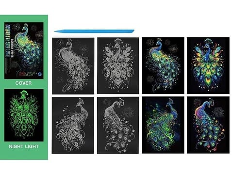 ⁨Wydrapywanka kolorowa fluorescencyjna pawie⁩ w sklepie Wasserman.eu