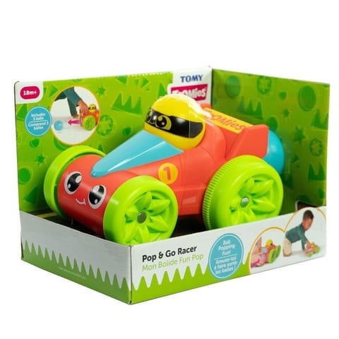 ⁨Toomies piłeczkowa wyścigówka czerwona Pop&Go TOMY⁩ w sklepie Wasserman.eu
