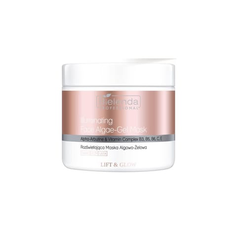 ⁨BIELENDA PROFESSIONAL Lift&Glow Rozświetlająca maska algowo-żelowa do twarzy 190 g⁩ w sklepie Wasserman.eu
