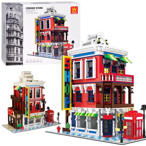 ⁨Klocki SERIA Świat-architektura stylu SKLEP NAROŻNY Londyn 2347ele ZA5748⁩ w sklepie Wasserman.eu