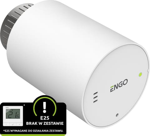 ⁨ENGO Controls ETRV-M30 - Głowica grzejnikowa bezprzewodowa, elektroniczna M30x1,5, bateryjna, biała⁩ w sklepie Wasserman.eu