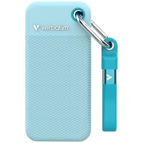 ⁨Dysk Zewnętrzny Verbatim Pocket SSD 2TB  USB-C 3.2 gen.2 czarny-polarny niebieski 32325⁩ w sklepie Wasserman.eu