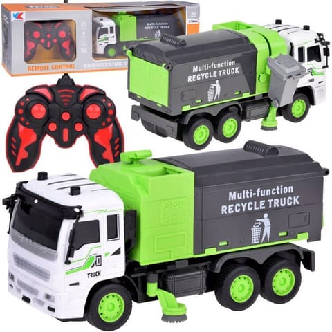 ⁨Auto Śmieciarka + światło Autko zdalnie sterowane pilotem RC0684⁩ w sklepie Wasserman.eu