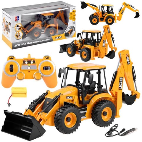 ⁨Duży Traktor Spychacz Koparka JCB zdalnie sterowana na pilota 1:20 RC0578⁩ w sklepie Wasserman.eu