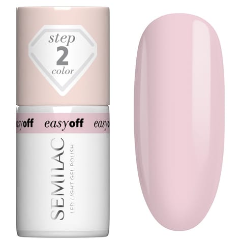 ⁨SEMILAC Easy Off Lakier hybrydowy Led Light Pink Marshmallow 7 ml⁩ w sklepie Wasserman.eu
