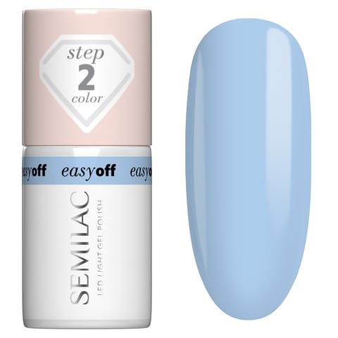 ⁨SEMILAC Easy Off Lakier hybrydowy Led Light Azul Blue 7 ml⁩ w sklepie Wasserman.eu