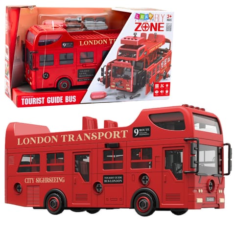 ⁨Autobus Piętrowy Do Skręcania London Transport Narzędzia Światła Dźwięki⁩ w sklepie Wasserman.eu