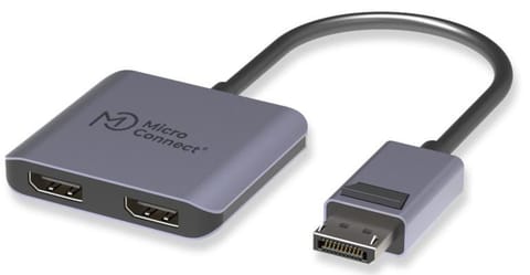 ⁨MicroConnect DisplayPort to 2x DisplayPort⁩ w sklepie Wasserman.eu