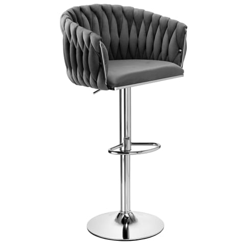 ⁨Hoker barowy Cofton Chrom grafitowy Velvet⁩ w sklepie Wasserman.eu