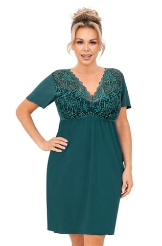 ⁨Koszula nocna Melania Plus Green (Rozmiar XXXXL)⁩ w sklepie Wasserman.eu