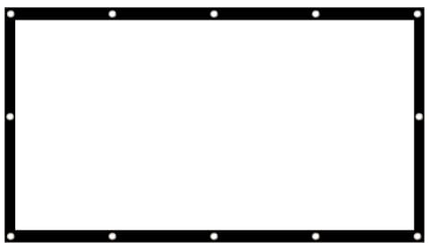 ⁨Ekran projekcyjny, obramowanie 25mm 16:9 (MC-982, 120 ", 165x149 cm)⁩ w sklepie Wasserman.eu