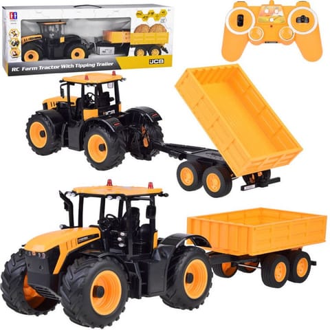 ⁨JCB Traktor z przyczepą sterowany na pilota kipruje Double E 1:16 RC0670⁩ w sklepie Wasserman.eu