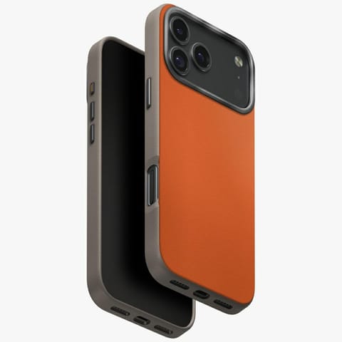 ⁨Etui UNIQ Lyden DS do iPhone 17 Pro Max  Magclick Charging pomarańczowo/szary⁩ w sklepie Wasserman.eu